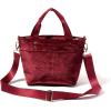 imageBaggallini Mini Carryall ToteRed Velvet With Gold Hardware