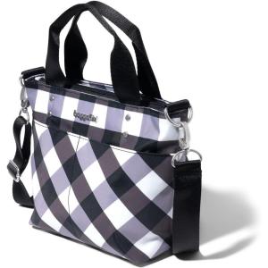 imageBaggallini Mini Carryall ToteBlack White Gingham