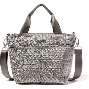 imageBaggallini Mini Carryall ToteGrey Emboss Velvet