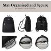 imageBaggallini Securtex Antitheft Vacation Travel Backpack 10x13 SlashResistant Nylon Daypack wRFIDBlack
