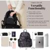 imageBaggallini Securtex Antitheft Vacation Travel Backpack 10x13 SlashResistant Nylon Daypack wRFIDBlack Hydrangea