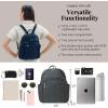 imageBaggallini Securtex Antitheft Vacation Travel Backpack 10x13 SlashResistant Nylon Daypack wRFIDCharcoal