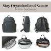 imageBaggallini Securtex Antitheft Vacation Travel Backpack 10x13 SlashResistant Nylon Daypack wRFIDCharcoal