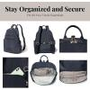 imageBaggallini Securtex Antitheft Vacation Travel Backpack 10x13 SlashResistant Nylon Daypack wRFIDFrench Navy