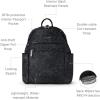 imageBaggallini Securtex Antitheft Vacation Travel Backpack 10x13 SlashResistant Nylon Daypack wRFIDMidnight Blossom