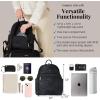 imageBaggallini Securtex Antitheft Vacation Travel Backpack 10x13 SlashResistant Nylon Daypack wRFIDMidnight Blossom