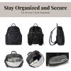 imageBaggallini Securtex Antitheft Vacation Travel Backpack 10x13 SlashResistant Nylon Daypack wRFIDMidnight Blossom