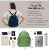 imageBaggallini Securtex Antitheft Vacation Travel Backpack 10x13 SlashResistant Nylon Daypack wRFIDMoss