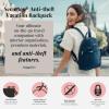 imageBaggallini Securtex Antitheft Vacation Travel Backpack 10x13 SlashResistant Nylon Daypack wRFIDMoss