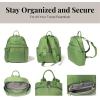 imageBaggallini Securtex Antitheft Vacation Travel Backpack 10x13 SlashResistant Nylon Daypack wRFIDMoss