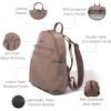 imageBaggallini Securtex Antitheft Vacation Travel Backpack 10x13 SlashResistant Nylon Daypack wRFIDPortobello
