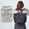 imageBaggallini Trifecta Convertible Backpack Crossbody Tote Bag11x12 Lightweight Travel Bag WRFID Phone WristletFrench Navy