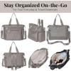 imageBaggallini Trifecta Convertible Backpack Crossbody Tote Bag11x12 Lightweight Travel Bag WRFID Phone WristletSterling Shimmer