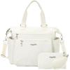 imageBaggallini Trifecta Convertible Backpack Crossbody Tote Bag11x12 Lightweight Travel Bag WRFID Phone WristletWhite
