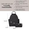 imageBaggallini womens New Classic Heritage With Rfid Phone Wristlet All Day Backpack Sterling Shimmer One Size USBlack