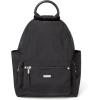 imageBaggallini womens New Classic Heritage With Rfid Phone Wristlet All Day Backpack Sterling Shimmer One Size USBlack