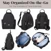 imageBaggallini womens New Classic Heritage With Rfid Phone Wristlet All Day Backpack Sterling Shimmer One Size USBlack