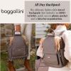 imageBaggallini womens New Classic Heritage With Rfid Phone Wristlet All Day Backpack Sterling Shimmer One Size USBlack Cheetah Emboss
