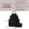 imageBaggallini womens New Classic Heritage With Rfid Phone Wristlet All Day Backpack Sterling Shimmer One Size USBlack Cheetah Emboss