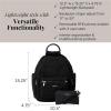 imageBaggallini womens New Classic Heritage With Rfid Phone Wristlet All Day Backpack Sterling Shimmer One Size USBlack Faux Shearling
