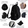 imageBaggallini womens New Classic Heritage With Rfid Phone Wristlet All Day Backpack Sterling Shimmer One Size USBlack Faux Shearling