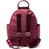 imageBaggallini womens New Classic Heritage With Rfid Phone Wristlet All Day Backpack Sterling Shimmer One Size USDark Cherry