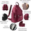 imageBaggallini womens New Classic Heritage With Rfid Phone Wristlet All Day Backpack Sterling Shimmer One Size USDark Cherry