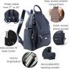 imageBaggallini womens New Classic Heritage With Rfid Phone Wristlet All Day Backpack Sterling Shimmer One Size USFrench Navy