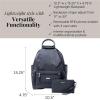 imageBaggallini womens New Classic Heritage With Rfid Phone Wristlet All Day Backpack Sterling Shimmer One Size USFrench Navy