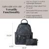 imageBaggallini womens New Classic Heritage With Rfid Phone Wristlet All Day Backpack Sterling Shimmer One Size USMidnight Blossom Print