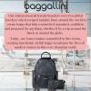 imageBaggallini womens New Classic Heritage With Rfid Phone Wristlet All Day Backpack Sterling Shimmer One Size USMidnight Blossom Print