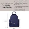 imageBaggallini womens New Classic Heritage With Rfid Phone Wristlet All Day Backpack Sterling Shimmer One Size USNavy