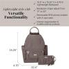 imageBaggallini womens New Classic Heritage With Rfid Phone Wristlet All Day Backpack Sterling Shimmer One Size USSterling Shimmer