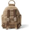 imageBaggallini womens New Classic Heritage With Rfid Phone Wristlet All Day Backpack Sterling Shimmer One Size USTaupe Faux Shearling