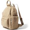 imageBaggallini womens New Classic Heritage With Rfid Phone Wristlet All Day Backpack Sterling Shimmer One Size USTaupe Faux Shearling