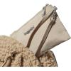imageBaggallini womens New Classic Heritage With Rfid Phone Wristlet All Day Backpack Sterling Shimmer One Size USTaupe Faux Shearling