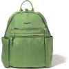 imageBaggallini Securtex Antitheft Vacation Travel Backpack 10x13 SlashResistant Nylon Daypack wRFIDMoss