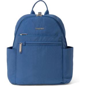 imageBaggallini Securtex Antitheft Vacation Travel Backpack 10x13 SlashResistant Nylon Daypack wRFIDLapis