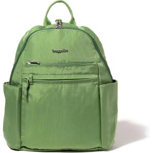 imageBaggallini Securtex Antitheft Vacation Travel Backpack 10x13 SlashResistant Nylon Daypack wRFIDMoss