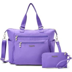 imageBaggallini Trifecta Convertible Backpack Crossbody Tote Bag11x12 Lightweight Travel Bag WRFID Phone WristletLavender Surf