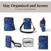imageBaggallini Securtex AntiTheft Activity Crossbody BagInk Hydrangea