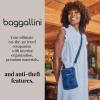 imageBaggallini Securtex AntiTheft Activity Crossbody BagMidnight Blossom Print