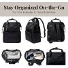 imageBaggallini Soho Backpack  Travel Laptop Backpack for Women  Lightweight WaterResistant Luggage Bag French NavyBlack