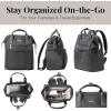 imageBaggallini Soho Backpack  Travel Laptop Backpack for Women  Lightweight WaterResistant Luggage Bag French NavyBlack Cheetah
