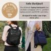 imageBaggallini Soho Backpack  Travel Laptop Backpack for Women  Lightweight WaterResistant Luggage Bag French NavyBlack Croc Jacquard