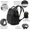 imageBaggallini Soho Backpack  Travel Laptop Backpack for Women  Lightweight WaterResistant Luggage Bag French NavyBlack Neoprene