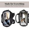 imageBaggallini Soho Backpack  Travel Laptop Backpack for Women  Lightweight WaterResistant Luggage Bag French NavyBlack Neoprene