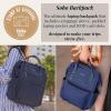 imageBaggallini Soho Backpack  Travel Laptop Backpack for Women  Lightweight WaterResistant Luggage Bag French NavyFrench Navy