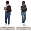 imageBaggallini Soho Backpack  Travel Laptop Backpack for Women  Lightweight WaterResistant Luggage Bag French NavyHeather Grey Neoprene