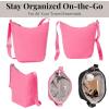 imageBaggallini Swift Mini Crossbody Bag for Women  45x7 Small Travel Purse with Crossbody Strap and RFIDBlite Bloom Pink